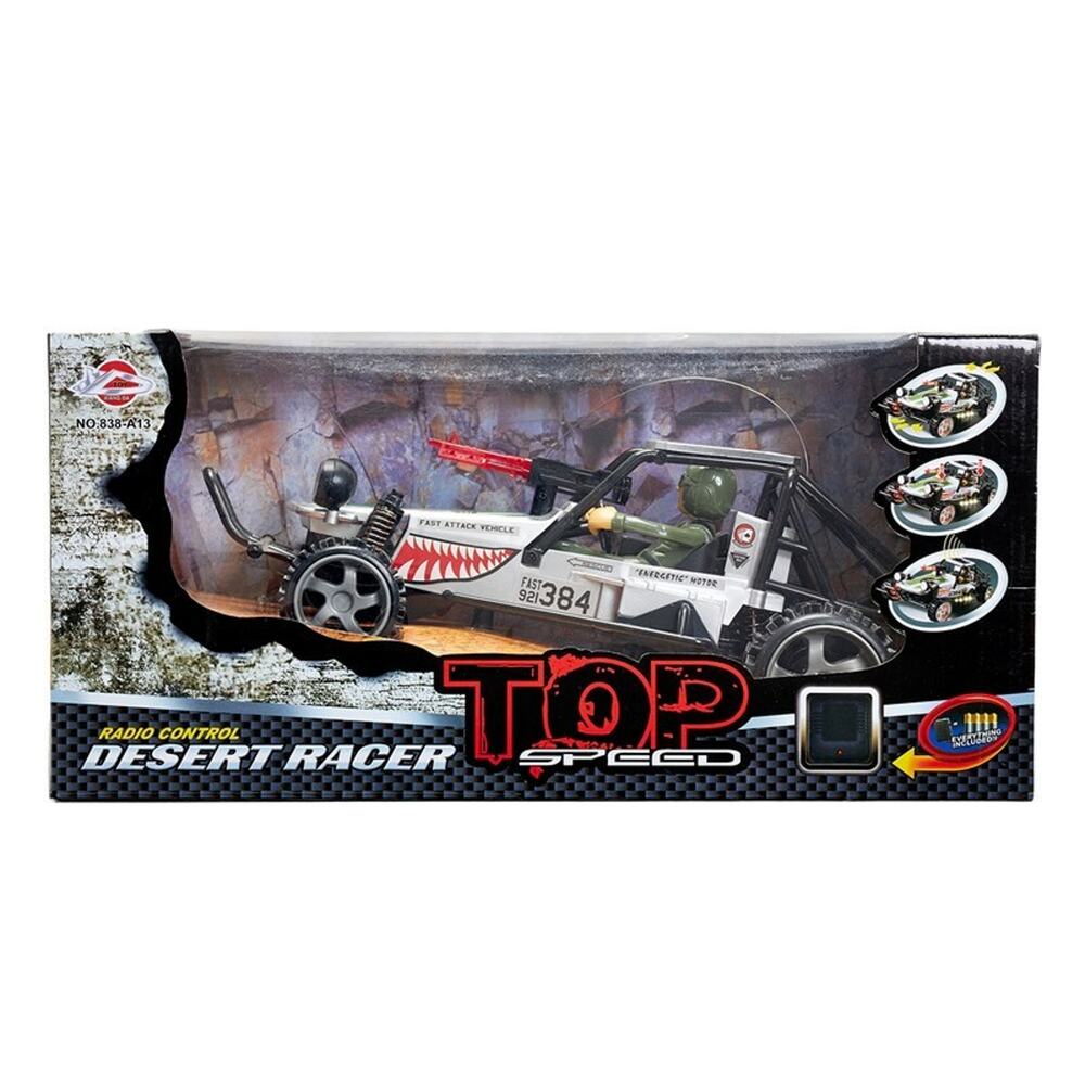 World Tech Toys Top Speed Desert Racer RC Truck 1:16 Shark Silver New